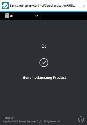 Samsungの本物判別ソフト